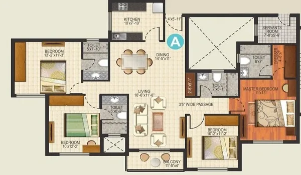 Featured Image of Prestige Kodagurki 4 BHK Floor Plan